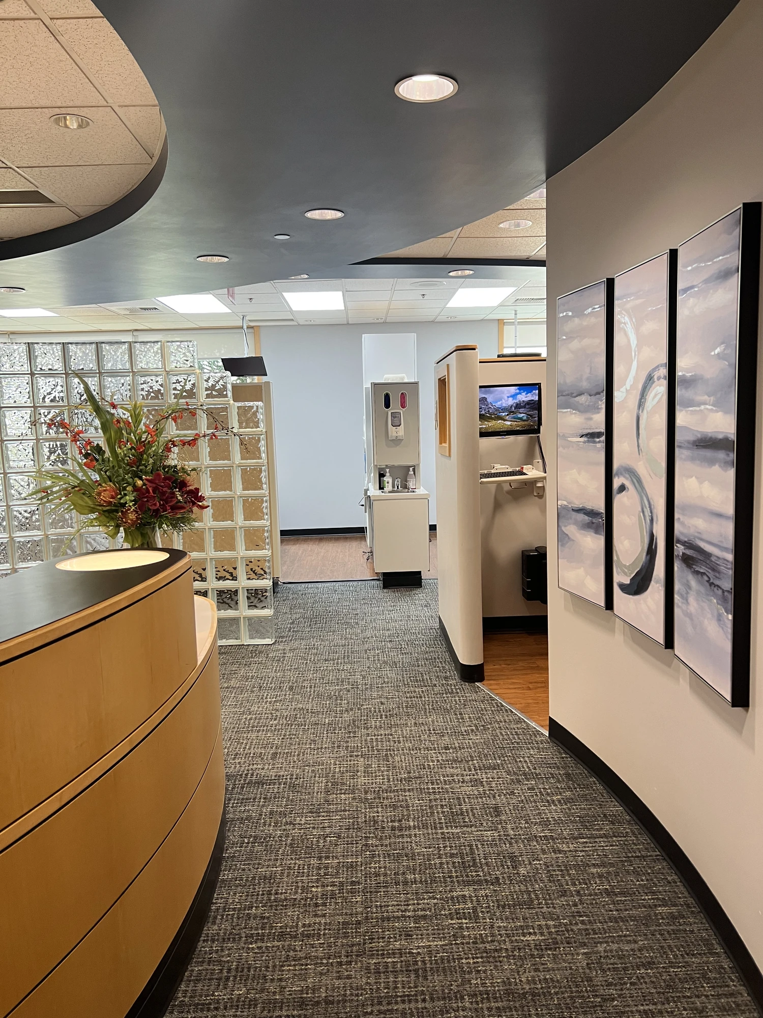 The Dentistry NW reception and hallway